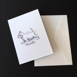 Westie Dog Card - "Dauner"