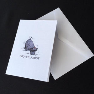 Scottie Dog Card - "Footer Aboot"