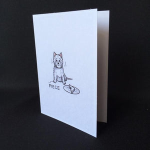 Westie Dog Card - "Piece"