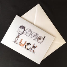 Load image into Gallery viewer, Cat Good Luck Card