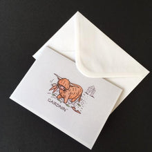 Load image into Gallery viewer, Highland Cow Card - &quot;Gairdnin&#39;&quot;