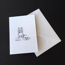 Load image into Gallery viewer, Westie Dog Card - &quot;Piece&quot;