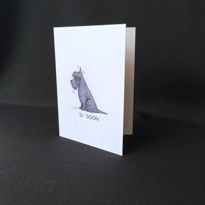 Scottie Dog Card - "Si' Doon"