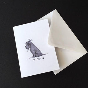 Scottie Dog Card - "Si' Doon"