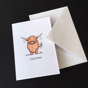 Highland Cow Card - "Couthy"