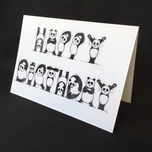 Load image into Gallery viewer, Panda Happy Birthday Card