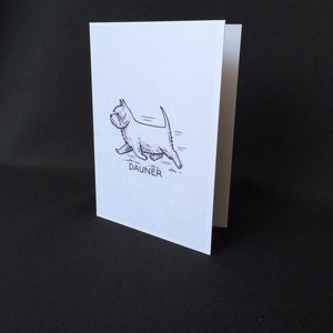 Westie Dog Card - "Dauner"