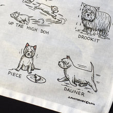 Load image into Gallery viewer, Westie Dog Tea Towel