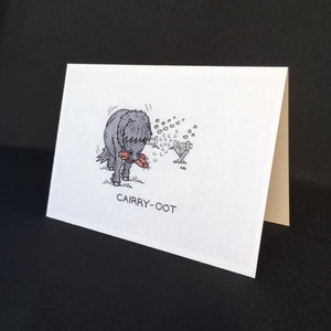 Shetland Pony Card - "Cairry Oot"
