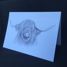 Load image into Gallery viewer, Highland Cow Card - &quot;Heilan&#39; Coo&quot;