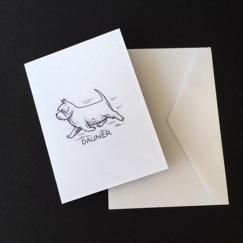 Westie Dog Card - 