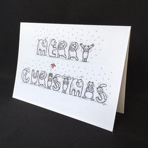 Westie Dog Merry Christmas Card