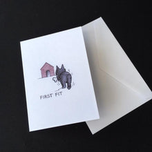Load image into Gallery viewer, Scottie Dog Card - &quot;First Fit&quot;