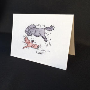 Shetland Pony Card - "Lowp"