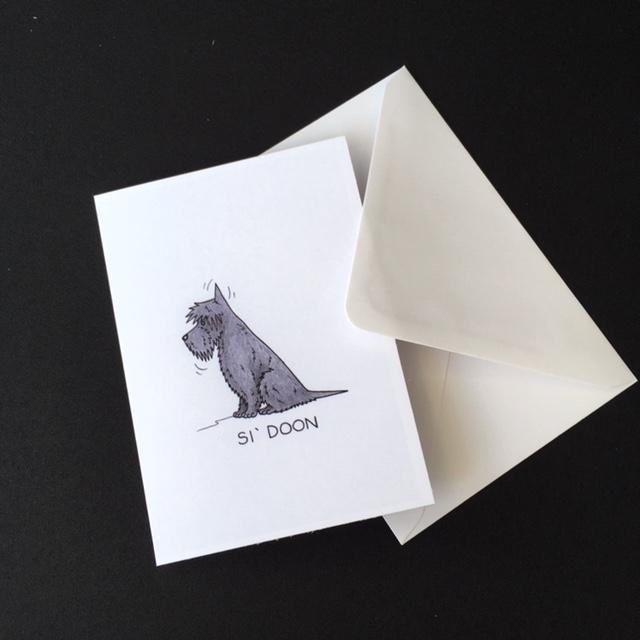 Scottie Dog Card - 